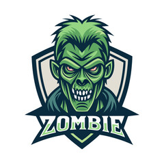 Fototapeta premium Zombie T Shirt Design 