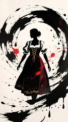 Obraz premium Abstract Dirndl Design 008