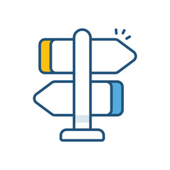 Crossroads Vector icon