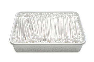White rectangular disposable food container
