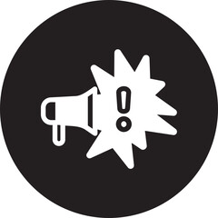 noise pollution glyph icon
