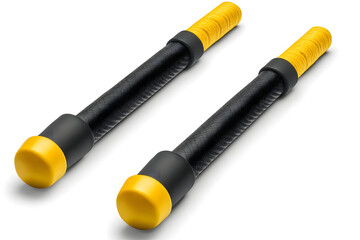 Yellow and black cylindrical objects