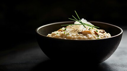 Creamy Risotto with Mushrooms and Parmesan Cheese