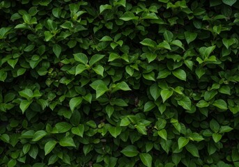 Photo Lush Green Leaves Wall Nature Background