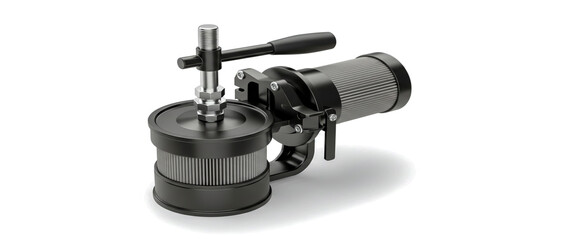 Fototapeta premium microscope isolated on white