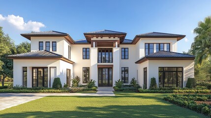 Modern Luxury Mansion Exterior