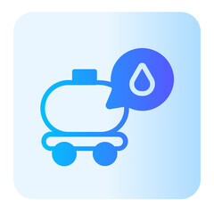 oil tanker gradient icon