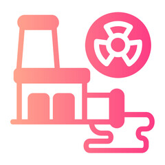 Obraz premium factory gradient icon
