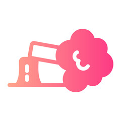 deforestation gradient icon
