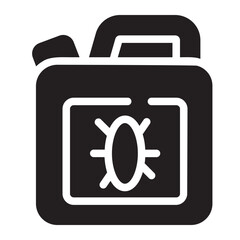 pesticide glyph icon