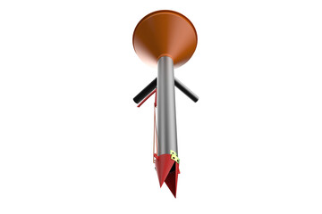 Agricultural Handheld Planter with Fertilizer Dispenser Mechanism, MANUAL HAND PLANTER FOR CORN VEGETABLE SEEDER, Simple Hand Push Planter Tool for Sowing Seeds, Planting Tool Dispenser Mechanism PNG