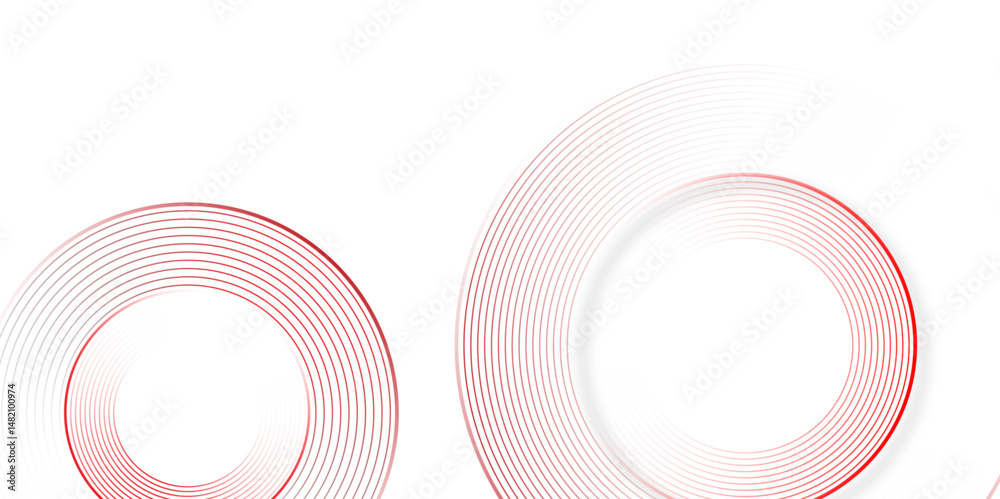 Aufkleber abstract red modern background with circle elements. gradient abstract background with circular line