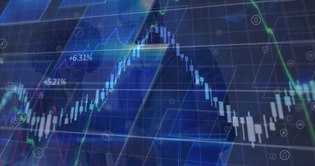 Image of financial data processing over grid