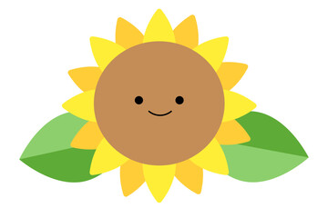 夏の花　ひまわり　笑顔