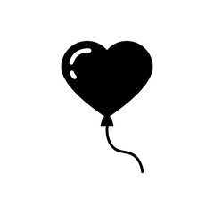 Heart Shaped Air Balloon Icon