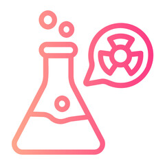 chemical flask gradient icon