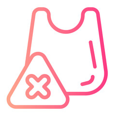 no plastic gradient icon