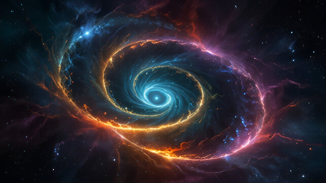 "Wormhole gateway pulsing with antimatter storms"


