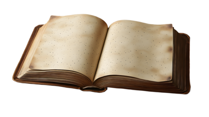 An Open Book with Blank Pages Inviting Creativity and Imagination - Perfect for Writing and Drawing