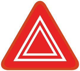 자동차 안전 사고 비상등 버튼 일러스트 Vehicle safety accident emergency light button illustration