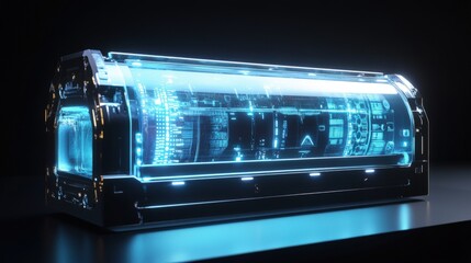 Obraz premium Futuristic encased technological device.