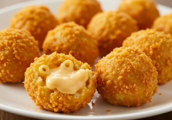 Photo of Fried Mac and Cheese Balls with Melted Cheese