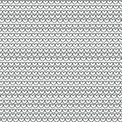 The texture is filled with small repeating hearts or pieces of wire in the form of love symbols.