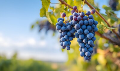 Naklejka premium bunch of grapes, Generative AI