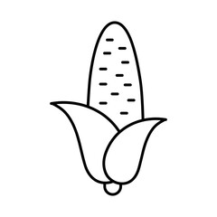 Corn Editable Stroke Icons. Vegetables, Healthy Eating, Vegan Food, Weight Loss, Organic Food Themes Vector Illustration
