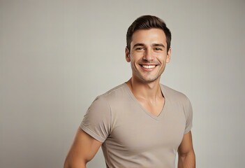 Obraz premium Photo A portrait of a persuasive man with a confident and charismatic expression.