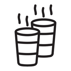 coffee cup line icon