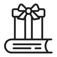 giftbox line icon