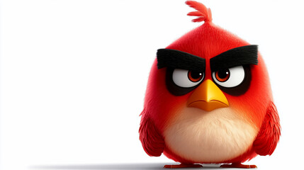 Angry Bird character, red, cartoon