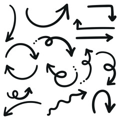 Doodle arrows collection