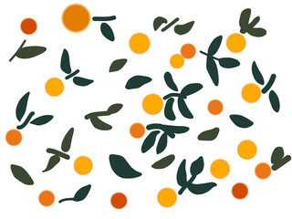 seamless pattern with oranges