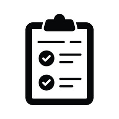 Easy to edit glyph icon of inventory checklist