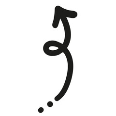 hand drawn doodle arrow