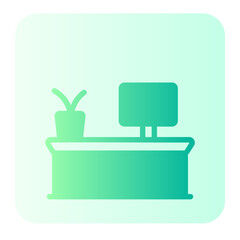 desk gradient icon