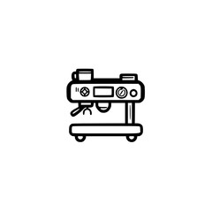 vector icon of a coffee machine for cafe