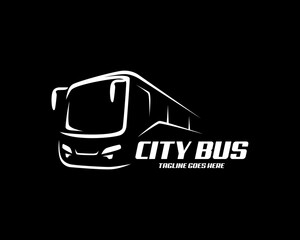minimalist city bus transportation vector logo design © MadeDirgaPepe