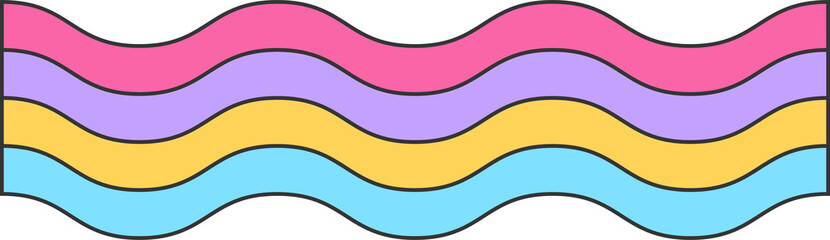 colorful element rainfall