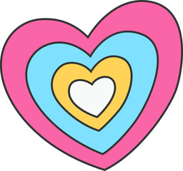 colorful element love