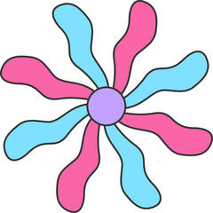 colorful element flower