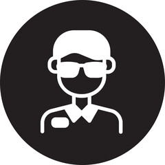 teacher glyph icon