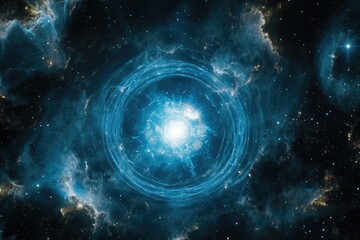 Obraz premium Cosmic ring in nebulae