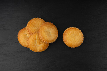 Netherlands traditional cookies, Holland almond filled cake, Dutch marzipan pastry, Gevulde koek