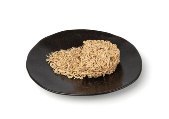 Raw Noodles, Dry Round Ramen Noodle, Uncooked Korea Vermicelli, Chinese Wheat Pasta