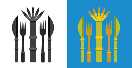 Smoothtalk Bamboo Cutlery Set – Eco-Friendly Reusable Flatware for Sustainable Living, bamboo cutlery, eco friendly cutlery, reusable cutlery set, bamboo utensils, travel cutlery. 