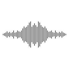 good music sound wave logo illustration