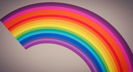 Pixel Art Rainbow On Gray Background Illustration